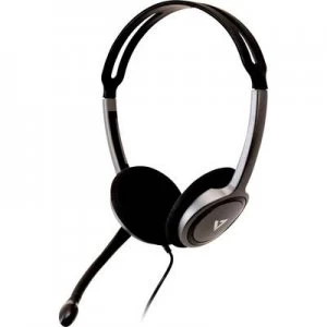 Image of V7 Videoseven Boom MIC PC headset 3.5mm jack Stereo On-ear