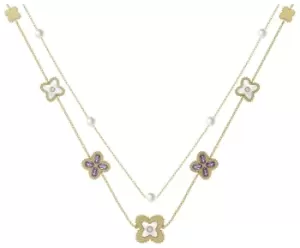 image of Radley 18ct Pale Yellow Gold Plated Cubic Zirconia Necklace