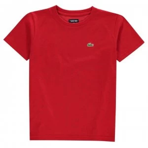 Image of Lacoste Junior Boys Basic Logo T Shirt - Red