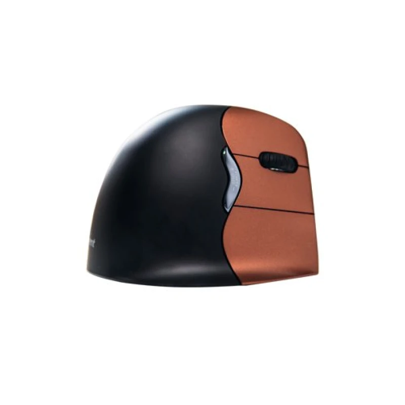 Image of BakkerElkhuizen Evoluent4 Right Handed Vertical Small Wireless Mouse Black/Orange BNEEVR4SW