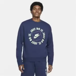 Image of Nike Sportswear JDI Mens Fleece Crew - Purple