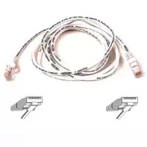 Image of Belkin RJ45 CAT-6 Snagless UTP Patch Cable 3m white networking...