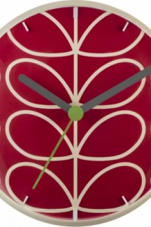 image of Orla Kiely Clocks Geranium Wall Clock OK-WCLOCK04