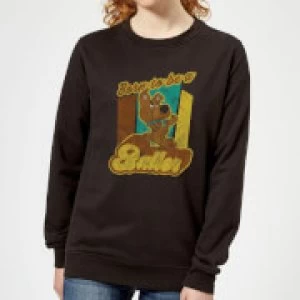 Image of Scooby Doo Born To Be A Baller Womens Sweatshirt - Black