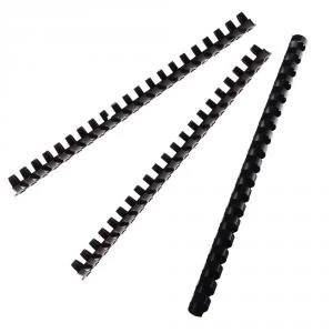 Image of Fellowes Apex Plastic Comb Black 10mm Pack of 100 6200501