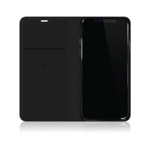 Image of Black Rock Flex Carbon Booklet Case for iPhone X - Black