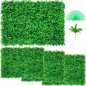 Artificial Boxwood Panel Boxwood Hedge Wall Panels 4pcs 24x16" Garden Decor Diy - main image