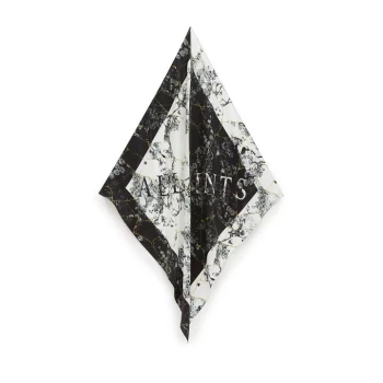 Image of AllSaints Burubru Split Square Scarf - Black
