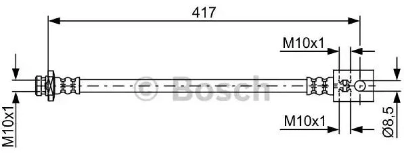 Image of Bosch 1 987 481 834 Brake Hose Brake Hose (83)