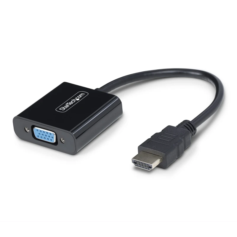 Image of StarTech.com StarTech.com HDMI to VGA Adapter, Active Video Converter For Laptop/Desktop, 1920x1080 (1080p), HDMI Source to VGA Monitor/Display/Projec