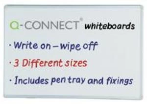 Image of Q Connect 1200 x 1800mm Wall Mountable Whiteboard