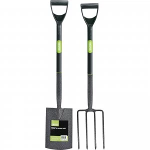 image of Draper Carbon Steel Fork and Spade Set