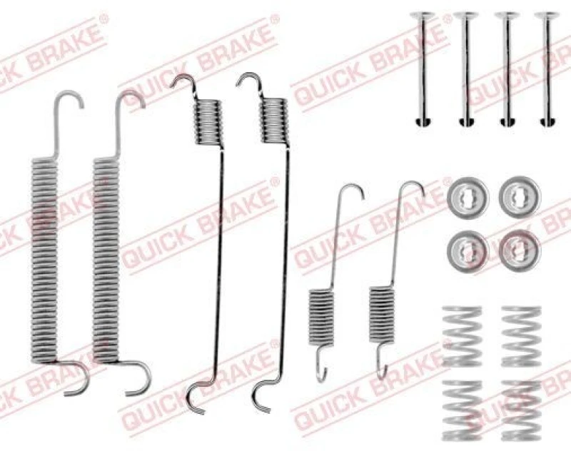 Image of QUICK BRAKE Brake shoe fitting kit QUICK BRAKE 105-0547