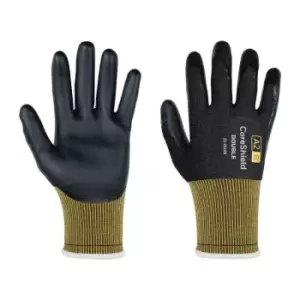 Image of Schnittschutzhandschuhe CoreShield Double 22-2D18B Gr.10/XL schwarz/gelb PSA II