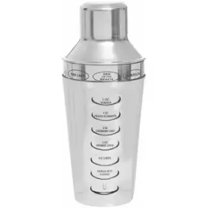 image of Recipe Silver Cocktail Shaker - Premier Housewares