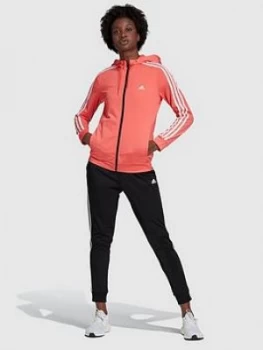 Image of adidas Pes 3 Stripe Tracksuit, Pink Size M Women