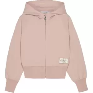 image of Calvin Klein Jeans Active Zip Through Hoodie - Pink