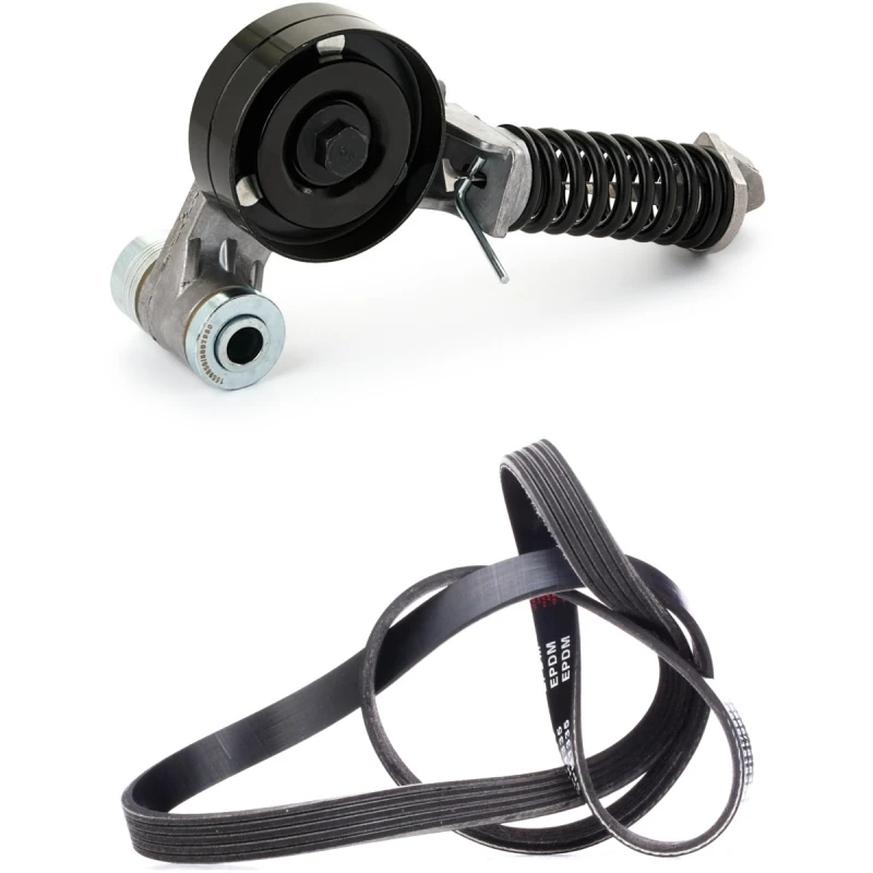 Image of RIDEX 542R0396 V-ribbed belt set Check alternator freewheel clutch & replace if necessary V-Ribbed Belt Set (542)
