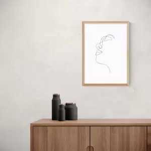 Image of East End Prints Profile Print Black and white