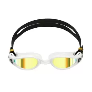 image of Aqua Sphere Kaiman Exo Mirrored Swimming Goggles - White