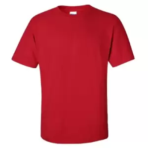 image of Gildan Mens Ultra Cotton Short Sleeve T-Shirt (S) (Cherry Red)