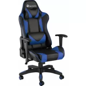 Image of Gaming chair Stealth - office chair, desk chair, computer chair - black/blue - black/blue