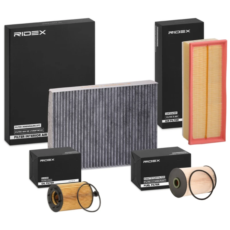 Image of RIDEX 4055F25067 Filter Set with gaskets/seals, with pre-filter Filter Set (4055)
