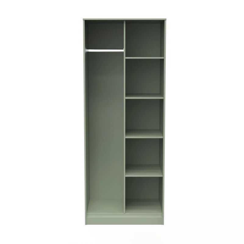 Image of Ready Assembled 2 U Fuji Open Wardrobe (Ready Assembled) in Pale Green Pale Green Unisex