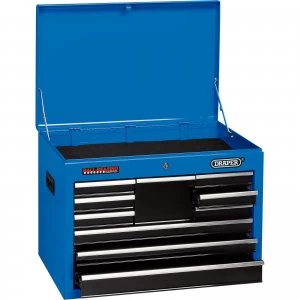 Image of Draper 10 Drawer Tool Chest Blue / Black