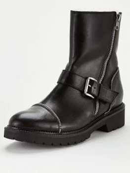 Image of KURT GEIGER LONDON Rudie Ankle Boots - Black, Size 5, Women