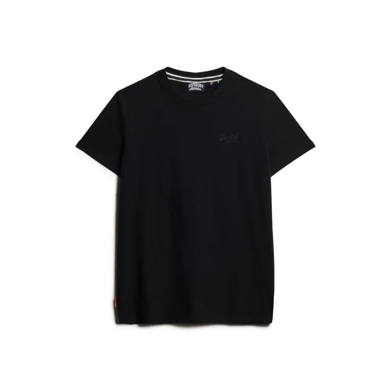 Image of Superdry Essential Logo EMB T-Shirt Volcanic Black Grit L