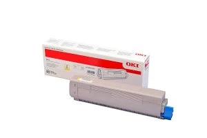 image of OKI C813 Yellow Laser Toner Ink Cartridge 5K