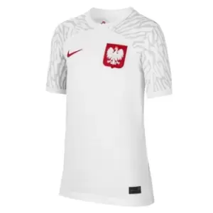 image of Nike Poland Home Shirt 2022/2023 Juniors - White