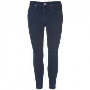 Image of Lee Jeans Lee Scarlett Crop Jeans - DARK MATTER