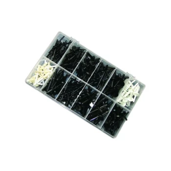 image of Connect - Box Of Plastic Rivets - Assorted - Pack Of 235 - 36038