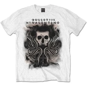 Image of Bullet For My Valentine - Snakes & Skull Unisex Medium T-Shirt - White
