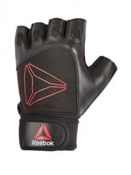 Image of Reebok Lifting Gloves - Black, Red