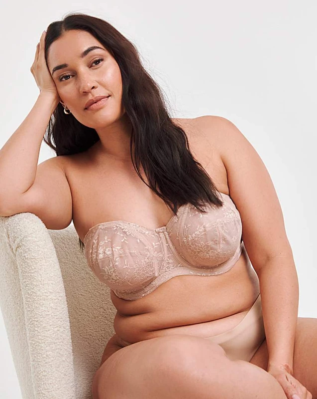 Image of Goddess Goddess Verity Strapless Wired Bra Fawn Fawn - Goddess - Size: 38HH Fawn Female 38HH BB91443
