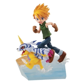 image of Digimon Adventures G.E.M. Series PVC Figure - Yamato Ishida & Gabumon