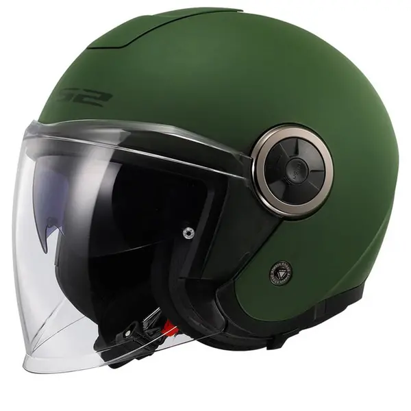 Image of LS2 OF620 Classy Solid Matt Military Green Jet Helmet Size XS