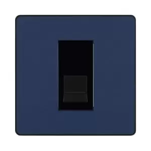 BG Evolve Matt Blue Single Secondary Telephone Socket - PCDDBBTS1B - main image