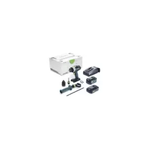 Image of Festool - 577652 Cordless percussion drill tpc 18/4 5,0/4,0 I-Plus quadrive