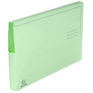 Image of Exacompta Document Wallet A4 210gsm Green Pack of 180