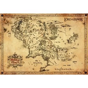 Image of Lord Of The Rings Parchment Map Maxi Poster