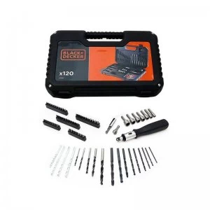 Image of Black and Decker 120 Piece Drill and Screw Set