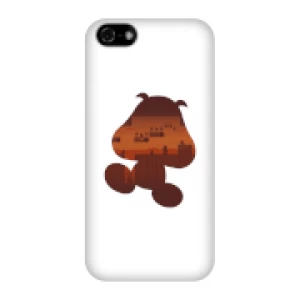 image of Nintendo Super Mario Goomba Silhouette Phone Case - iPhone 5C - Snap Case - Gloss