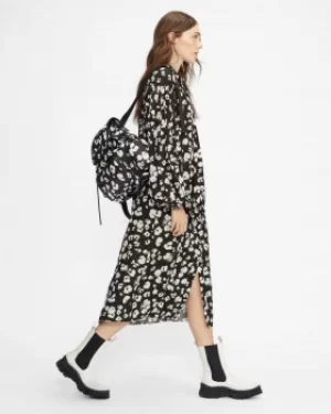 Image of Longline Pussy Bow Dress