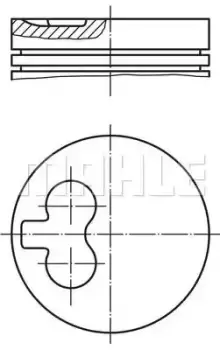 Image of Piston 0392401 by MAHLE Original