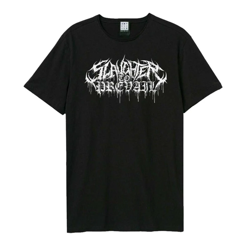 Image of Amplified Mens Metal Logo Slaughter To Prevail T-Shirt in Black Size: XS Black Male XS