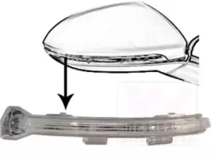 Image of VAN WEZEL Turn Signal VW 5766916 5G0949102,5G0949102B Side Marker Lights,Side Indicator,Indicator